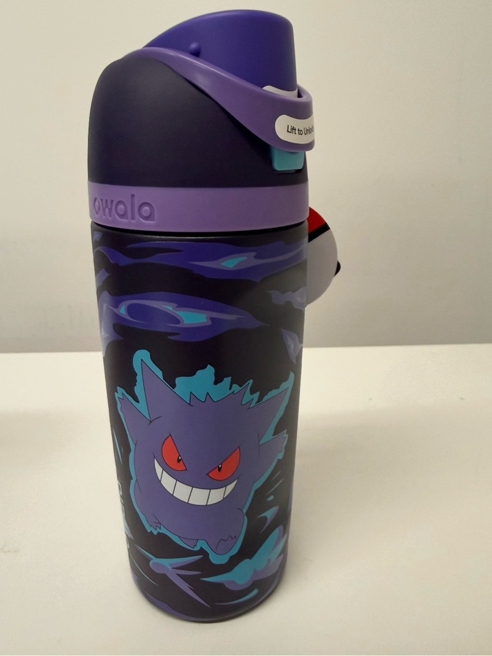 Owalo NWT Kids Purple Gengar Insulated Water Bottle